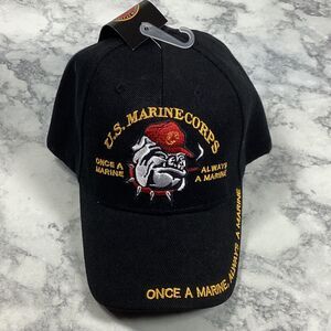 US Marine Corps Hat Ball Cap One Size NWT Bulldog Official License Once Always